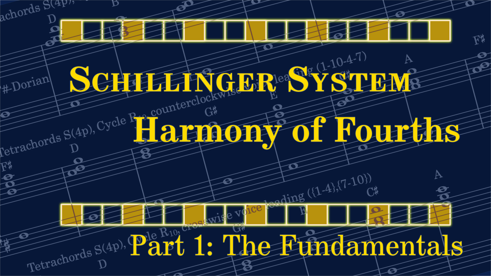 YouTube thumbnail for the Schillinger Harmony Of Fourths Part 1: The Fundamentals video tutorial